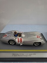 絶版ミニカー メルセデスベンツ Mercedes-Benz W196C 1955年 ゼッケン18 1/43 ブルム Brumm ブレム_画像3