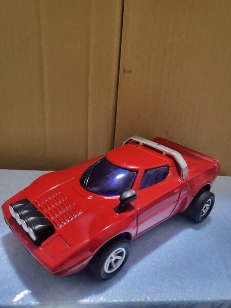 昭和当時物 ブリキ玩具 Lancia Stratos ランチャー ストラトス 全長約20センチ アンティーク玩具 スーパーカー イチコー　ICHIKO