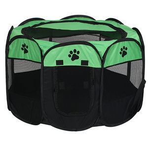  домашнее животное Circle собака кошка клетка палатка складной легкий compact уличный предотвращение бедствий салон собака маленький размер собака средний собака заяц M зеленый × черный ZCL1267