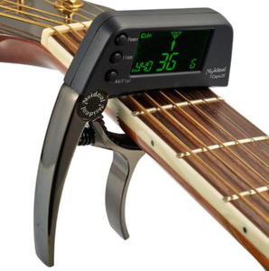 アコースティックギターカポ クイックチェンジキー ギターカポチューナー エレキギターパーツ ベース ウクレレ カラー:A ZCL827