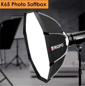 6-303 Godox TRIOPO 65cm 写真スタジオアクセサリーソフトボックス 8角形傘 ハンドル付き スタジオ照明 商品撮影 ZCL850