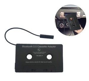 CHQ1360#カーカセットアダプタープレーヤー●調節可能 電話 MP3 オーディオワイヤレス Bluetoothレシーバー音楽 USB充電 変換