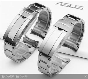 新品　腕時計 ベルト ファッションアクセサリーバンドバックルステンレス 取付幅20mm ポリッシュ/ブラッシュ仕上げDJ736