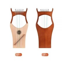CHQ1285#10 ストリング木製竪琴ハープナイロン弦ローズウッド Topboard ラバーウッドバックボード弦楽器とキャリーバッグ_画像2