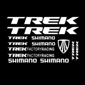 CHQ1321#トレック　TREK　自転車フレームステッカーサイクリングステッカーレーシングサイクリング反射ステッカー カラー:ブラック