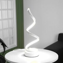 家庭用 夜の光 デスク アクリル 照明 現代 スパイラル 寝室 リビング テーブルランプ アート おしゃれDJ647_画像2