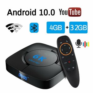 TV Box Play Store Wifi Bluetooth スマートセットトップボックス Android 9.0 4G 32G TV BOX 6K TVレシーバーDJ1071