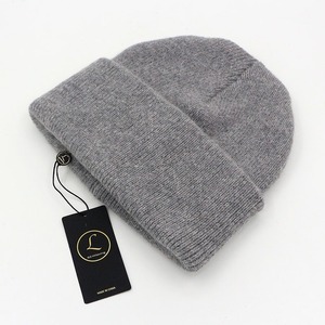 ニット帽子　暖かいウール　キャップカジュアル 　黒ウサギ 　 ニット帽子　メンズ ZCL816
