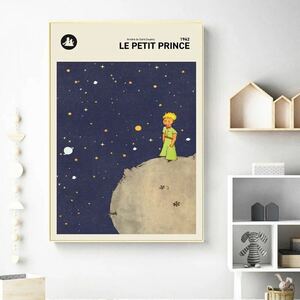 CHQ739# 激レア　星の王子さま　フランス語版　ポスター　50×70cm キャンバス生地