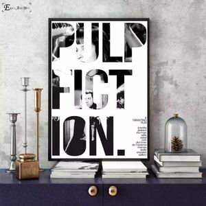 CHQ432#パルプ・フィクション Pulp Fiction 映画 雑貨 キャンバスアートポスター　40×60cm インテリア