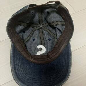 【1円】良好 国内正規 Supreme 17SS Washed Denim S-Logo 6-Panel Cap Sロゴ 6パネルキャップ ウォッシュドデニム Blue ブルー 青 Freeの画像2