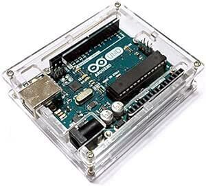 Arduino UNO R3 透明 アクリル エンクロージャー ケース 薄型 コンパク