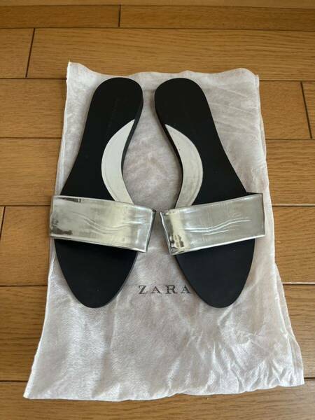 ZARA ザラ サンダル 36 シルバー