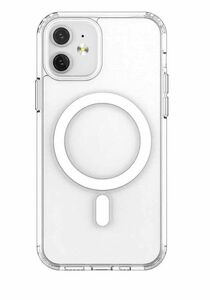 Iphone12PROMAX用MagSafe対応ケース ホワイト →本日発送 透明