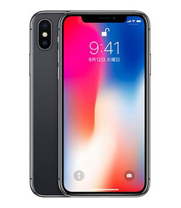 iPhoneX[64GB] SIMロック解除 SoftBank スペースグレイ【安心 …