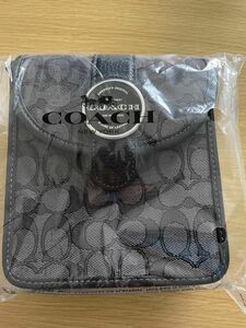 coach コーチ　シグネチャー柄　ショルダーバッグ　ブラック　C8321