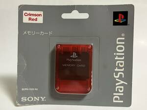  нераспечатанный PS карта памяти crimson red прозрачный красный каркас SCPH-1020RQ PlayStation PlayStation PS1