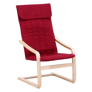 ロッキングチェア ハイバック 1人掛け 曲げ木 チェアー 椅子 リラックスチェア ワインレッド FGB-4055WR