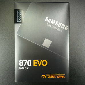 【新品 未使用 未開封】 SAMSUNG SSD 870 EVO 500GB 2.5インチ 7mm SATA MZ-77E500B/IT サムスン