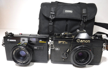 中古 カメラ セット canon/FTb QL/A35 Datelux/GUARTZ DATE/T50 レンズ 38ｍｍ 1:2.8/40mm 1:2.8/COSMO ケース・他 付き 発送80サイズ_画像3