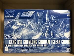 新品・未開封★ガンプラ ガンダムベース限定 HG 1/144 シェンロンガンダム [クリアカラー]★検)MG RG ウイング デスサイズ ヘビーアームズ