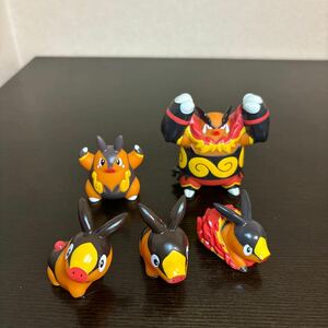 ポケモンキッズ ポカブ チャオブー エンブオー DX 進化 ポケモン フィギュア ポケットモンスター ソフビ 指人形