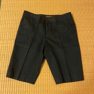 BALLSEY short bread 38 black made in Japan have been cleaned waist 76 dress length 49