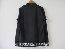 ☆LUXE AKM PLUS/リュクスエイケイエムプラス☆未使用 裾ロゴモックネック長袖Tシャツ サイズ：L ブラック ゴルフ トレーニング ジム _画像3