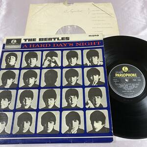 [1st Press ]mato3N/3N UK monaural record yellow pa-ro phone A HARD DAY'S NIGHT Beatles THE BEATLES