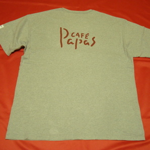 ■稀少!美品!■Papas/パパス■CAFE Papas STAFF Tシャツ■グレイ■50/Lサイズ■の画像3