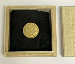 * new 10 jpy gold coin Meiji 40 year tree boxed 