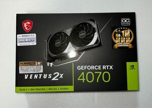 MSI GeForce RTX4070無印 VENTUS 2X E 12G OC新品未使用納品書有り