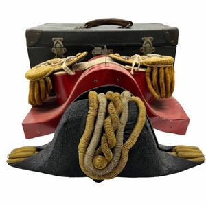 [ pickup warm welcome!!!] large Japan . country navy regular cap hat regular shoulder boards box attaching set army person army floor class Suzuki bag shop made * Junk F***