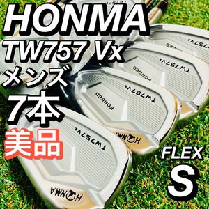 美品 ホンマ HONMA TW757 VX メンズ ゴルフ アイアンセット 7本