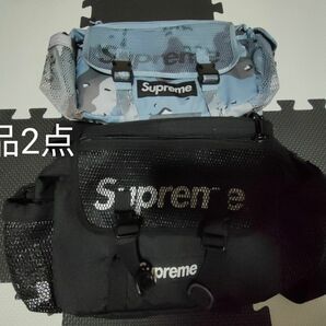 シュプリーム ウエストバッグ Waist Bag ボディバッグ 20SS ブラック 黒 ショルダーバッグ　blue 青