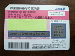 ＡＮＡ株主優待券１枚 2025年5月31日まで期限