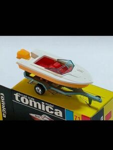  чёрный коробка Tomica +71 Yamaha Boat Trailer -