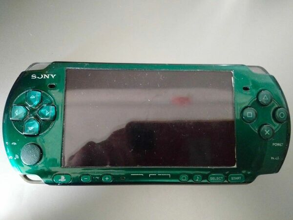 本体 PSP 3000 スピリティッドグリーン　ジャンク