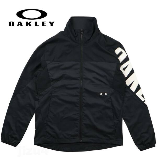 ■【L】春夏 定価8,800円 OAKLEY オークリー 軽量 吸汗速乾 UVカット ストレッチ ジャケット黒■