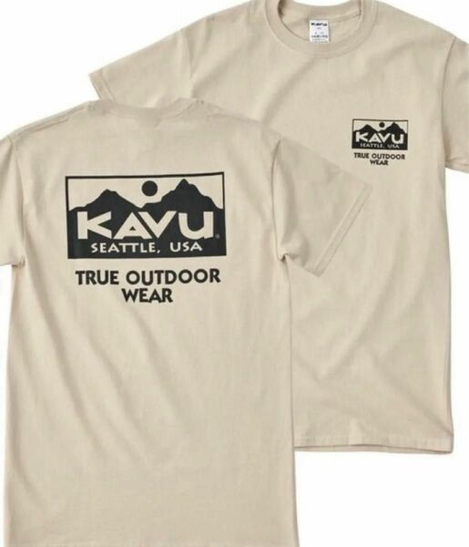 WEB限定 KAVU×FREAK'S STORE/カブー Tシャツ　XL ベージュ