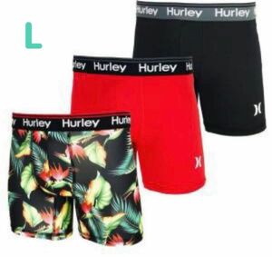 数量限定 Hurley ハーレー ボクサーパンツ 吸汗速乾 Lサイズ 2枚組