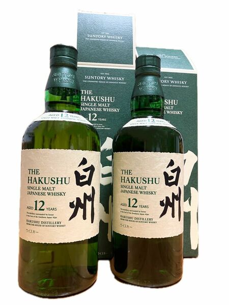 サントリー 白州 12年　箱付き シングルモルト ウイスキー 700ml ２本