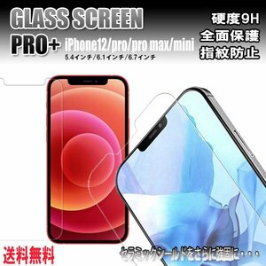 送料無料 iPhone12 保護ガラスフィルム 選べるサイズ /pro max mini promax 9H 2.5D 保護 フィルム 指紋 保護フィルム セラミックシールド