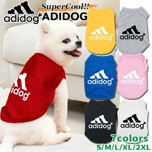 送料無料 アディドッグ Tシャツ 7colors S M L XL 2XL ドッグ犬用ウェア 犬服 ドッグウェア シャツ小型犬 中型犬 服 adidog 日焼け