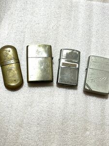 ZIPPO ジッポ シルバー　オイルライター まとめヴィンテージ　レトロ　フィリップモリス　BRASS 1円スタート　喫煙具 