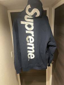 supreme パーカー シュプリーム XL ネイビー