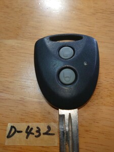 D-432 SUBARU スバル純正 L275F L285S プレオ LA100F LA110F ステラ 001YUB1005 2ボタン スマートキー キーレス 周波数確認済み！