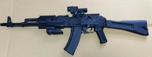 KSC製 AK74 カスタム ガスブローバック ドットサイト 予備マガジン付属 GBB ロシア ソ連 AKS 74 AK AKM リアルソード CYMA