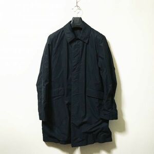 #UNITED ARROWS｜ユナイテッドアローズ ポリエステルシングルコート/ステンカラーコート ダークネイビー/ブラック sizeM