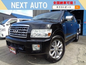 QX 56 4WD 08後期 1ナンバー 20AW Bカメラ 本革 Sunroof インテリキー ETC